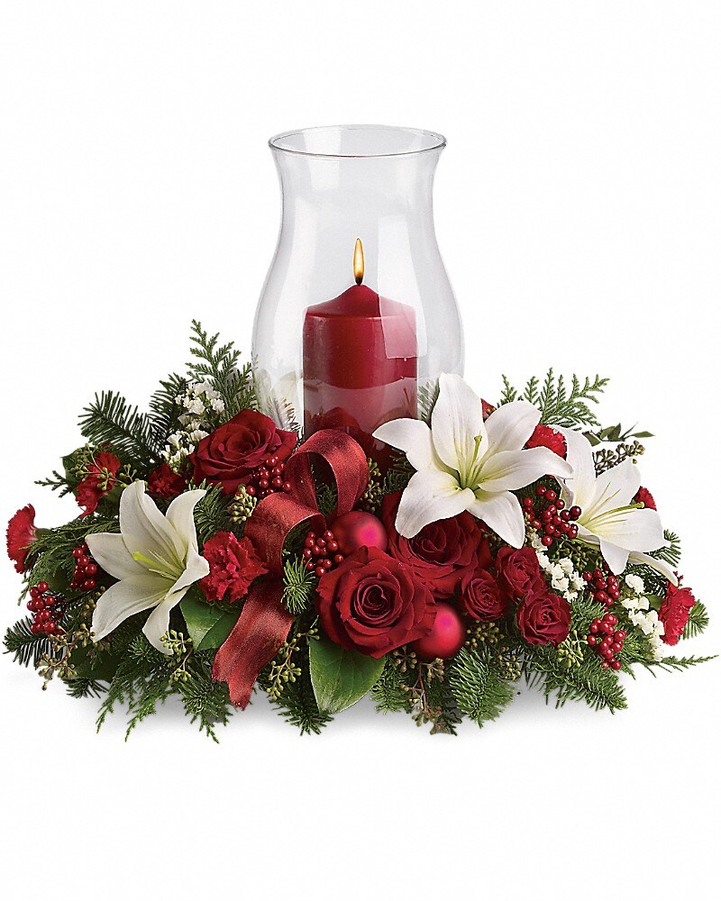 Holiday Glow Centerpiece – Karen's Floral Expressions