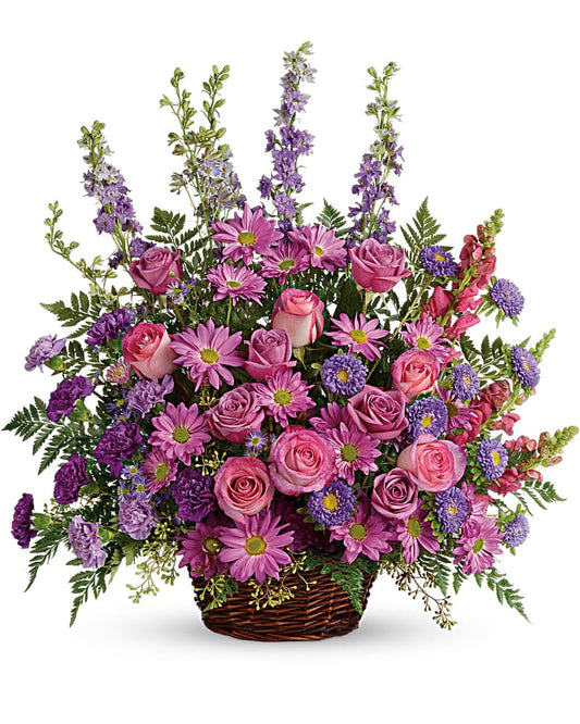 Gracious Lavender Basket - Karen's Floral Expressions