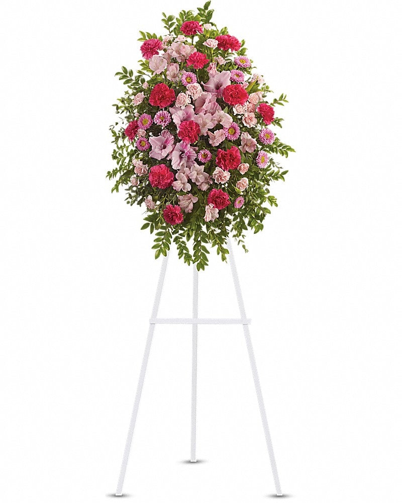 Pink Tribute Spray - Karen's Floral Expressions