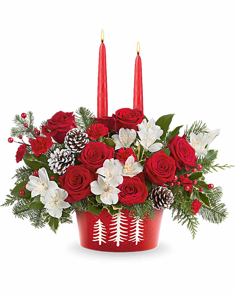 Evergreen Charm Centerpiece – Karen's Floral Expressions