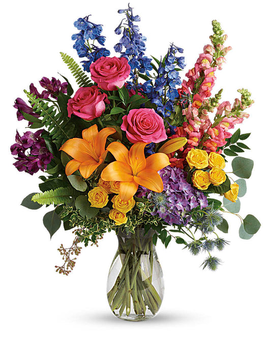 Colors Of The Rainbow Bouquet - Karen's Floral Expressions