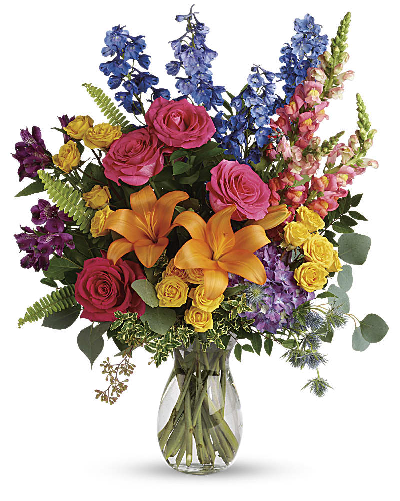 Colors Of The Rainbow Bouquet - Karen's Floral Expressions
