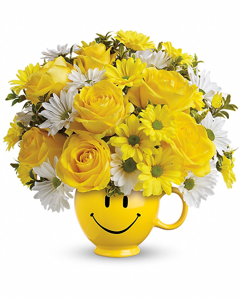 Be Happy® Bouquet with Roses - Karen's Floral Expressions