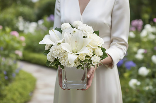 Peace & Joy Bouquet – Person Holding Outdoor