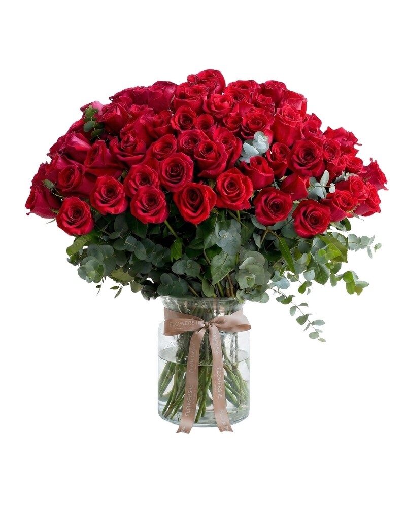 Breathless - 100 Luxury Long Stem Roses - Karen's Floral Expressions
