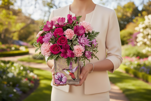 Sweet Hummingbird Bouquet – Person Holding Outdoor