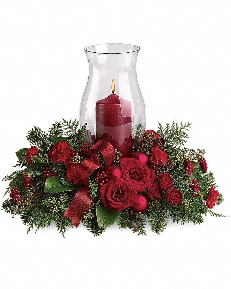 Holiday Glow Centerpiece – Karen's Floral Expressions