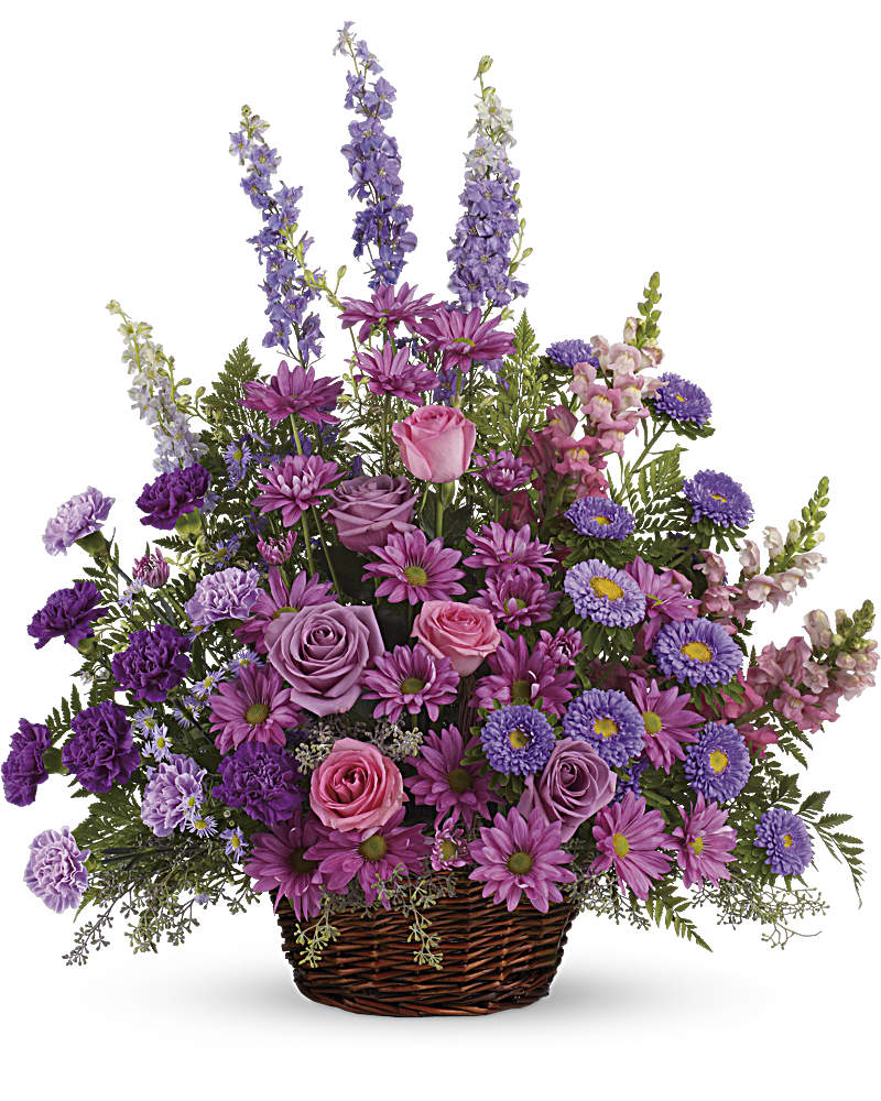 Gracious Lavender Basket - Karen's Floral Expressions