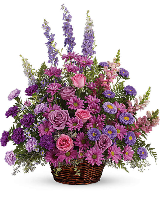 Gracious Lavender Basket - Karen's Floral Expressions