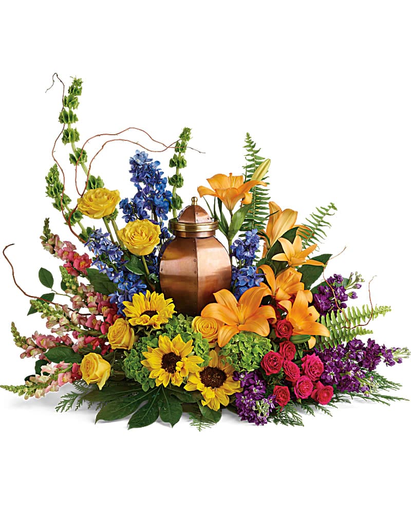 With All Our Hearts Cremation Tribute - Karen's Floral Expressions