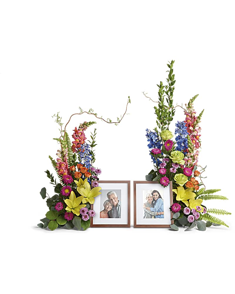 Loving Farewell Photo Tribute Bouquet - Karen's Floral Expressions