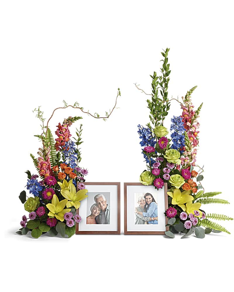 Loving Farewell Photo Tribute Bouquet - Karen's Floral Expressions