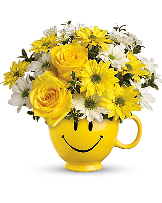 Be Happy® Bouquet with Roses - Karen's Floral Expressions