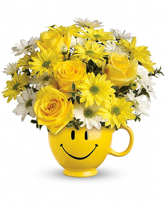Be Happy® Bouquet with Roses - Karen's Floral Expressions