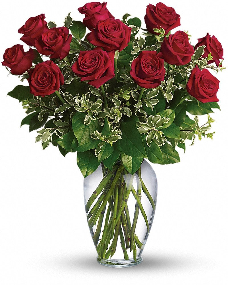 Pure Joy for Long Stemmed Red Roses - Karen's Floral Expressions