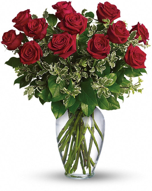 Pure Joy for Long Stemmed Red Roses - Karen's Floral Expressions