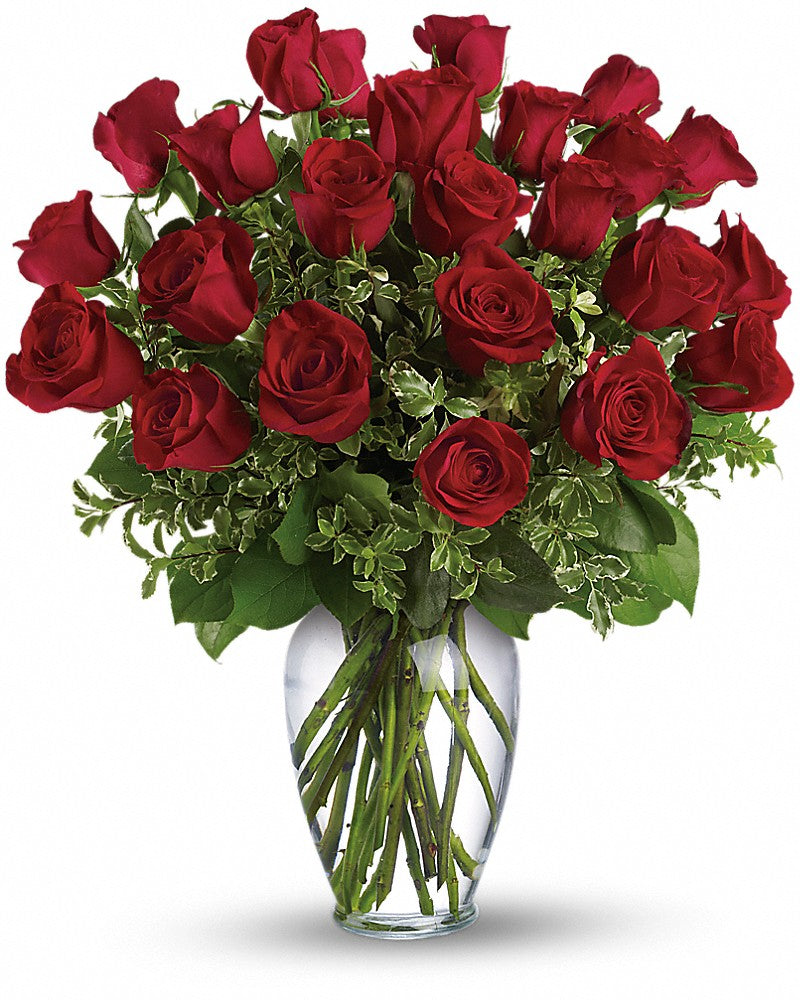 Pure Joy for Long Stemmed Red Roses - Karen's Floral Expressions