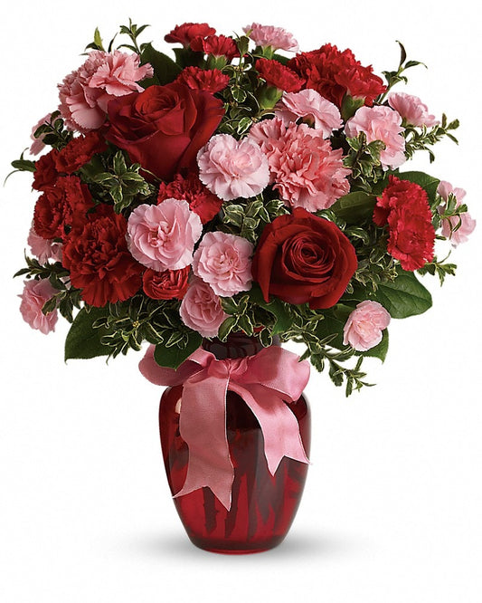 Dance with Me Bouquet with Red Roses - Karen's Floral Expressions