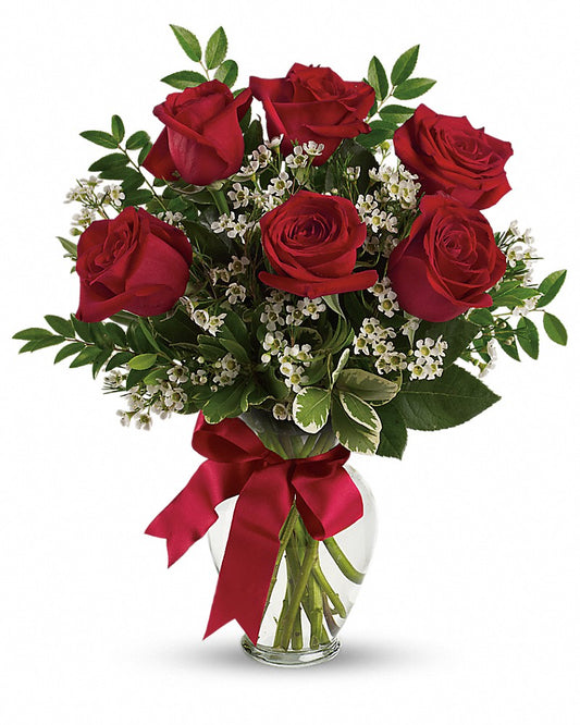 Thoughts of You Bouquet with Red Roses - Karen's Floral Expressions