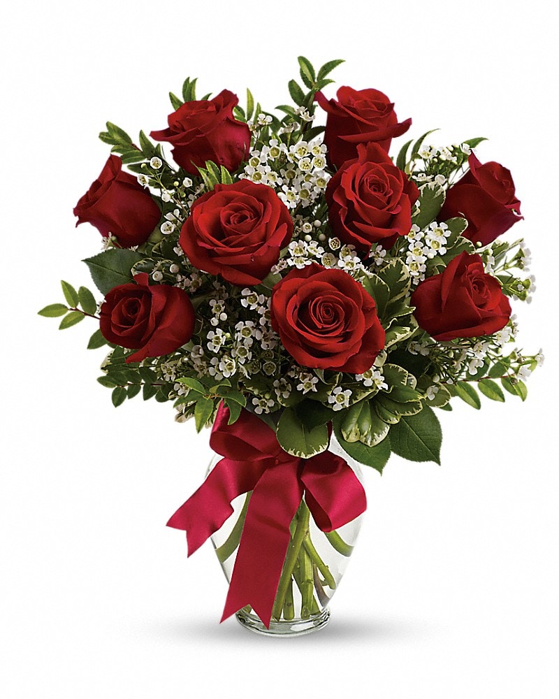 Thoughts of You Bouquet with Red Roses - Karen's Floral Expressions