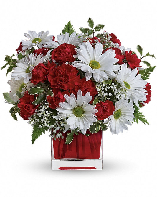 Red And White Delight - Karen's Floral Expressions