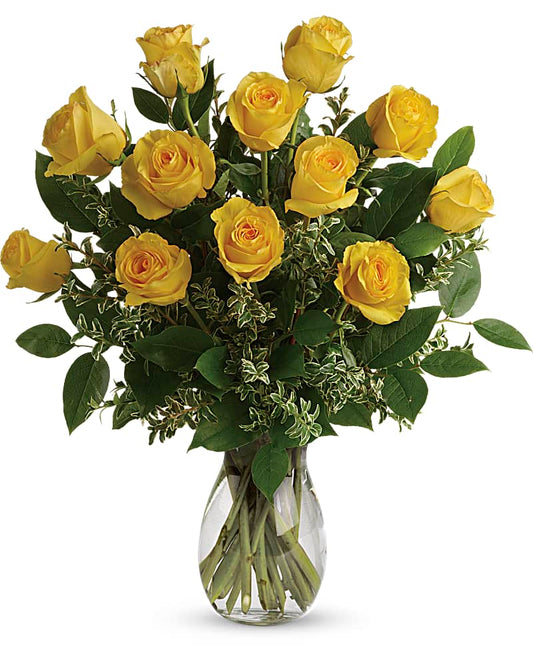 Pure Joy Of Yellow Roses - Karen's Floral Expressions