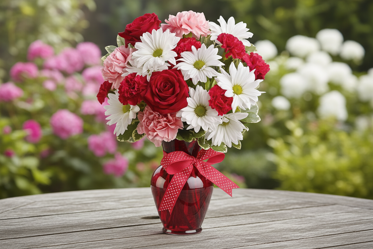 Hugs and Kisses Bouquet – Natural Setting