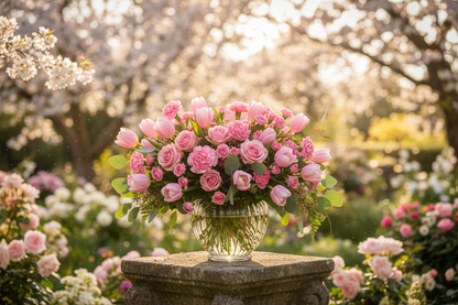 Full of Love Bouquet in a natural outdoor setting