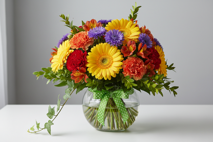 Make a Wish bouquet on a table