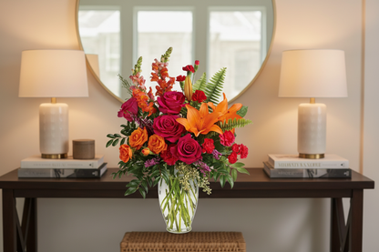 Punch Of Color Bouquet – Interior Setting