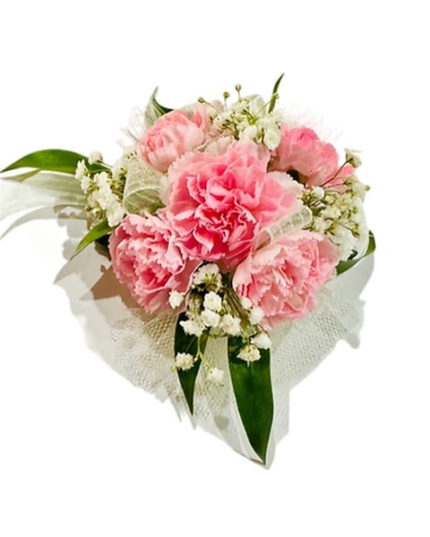 Charming Pink Prom Wrist Corsage