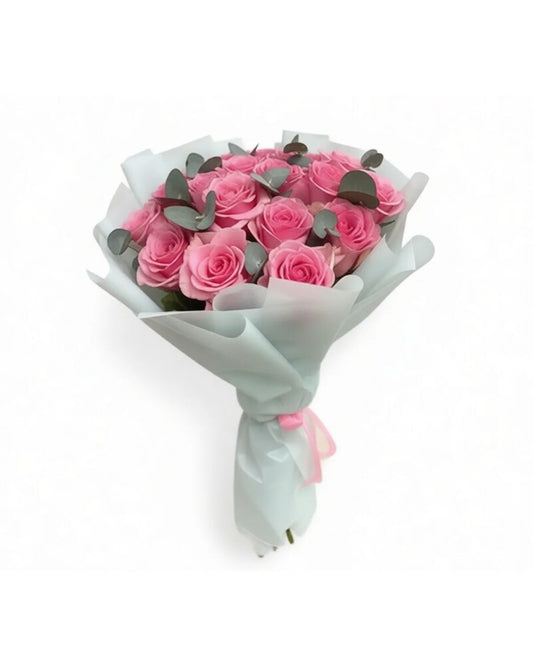 Pink Roses Wrap Bundle - Karen's Floral Expressions