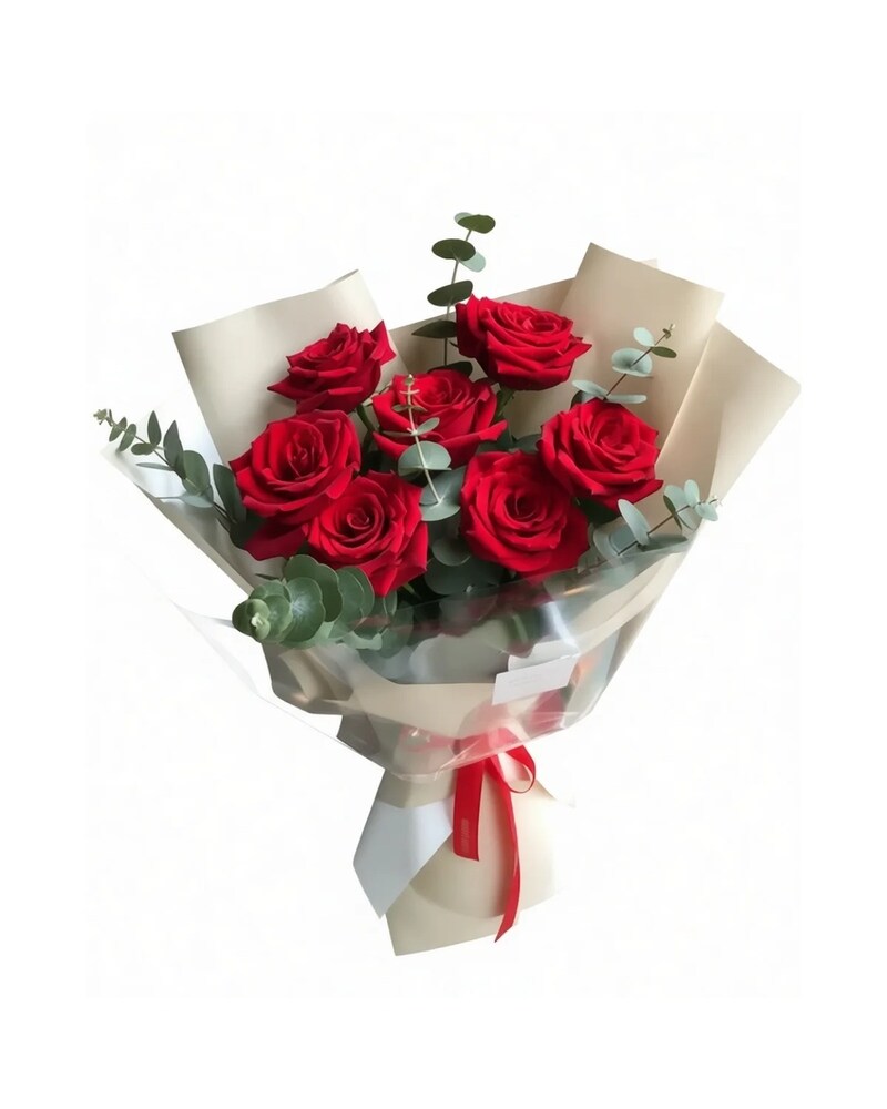 Red Roses Wrapped Bouquet - Karen's Floral Expressions
