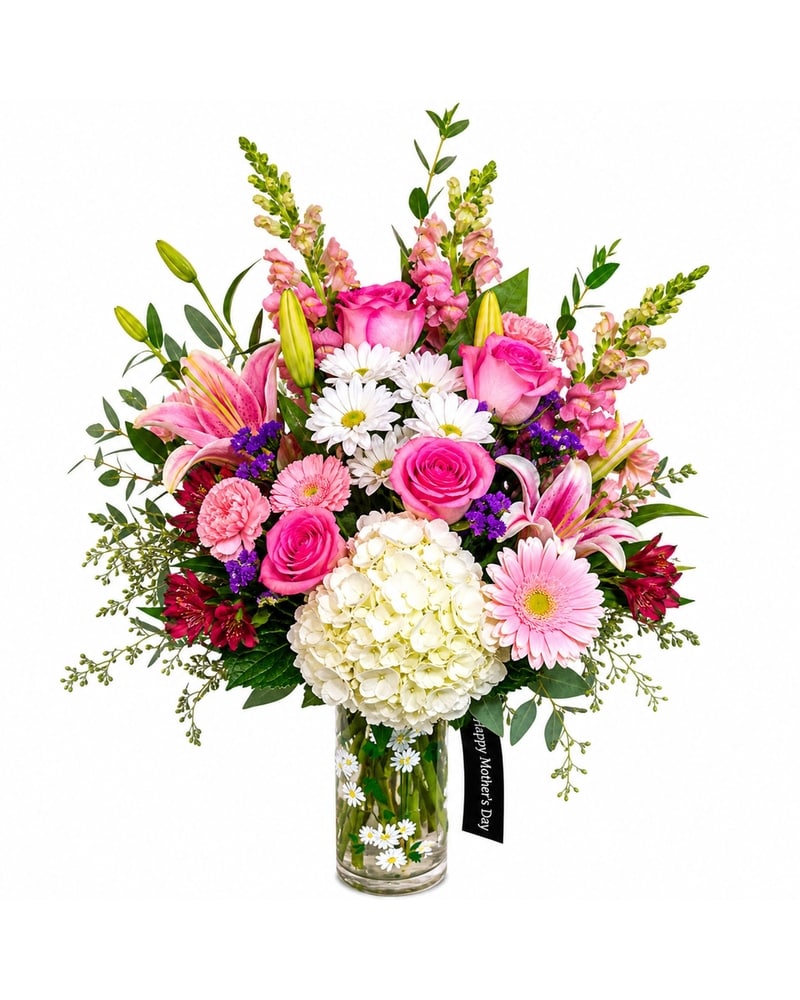 Blushing Elegance Pitcher Bouquet - Karen's Floral Expressions