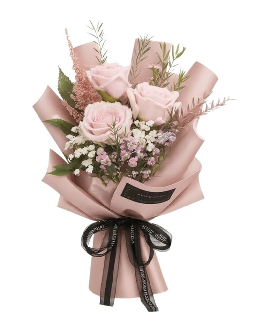FOR HIM/HER Any Occasions Mix Roses Wrap - Karen's Floral Expressions