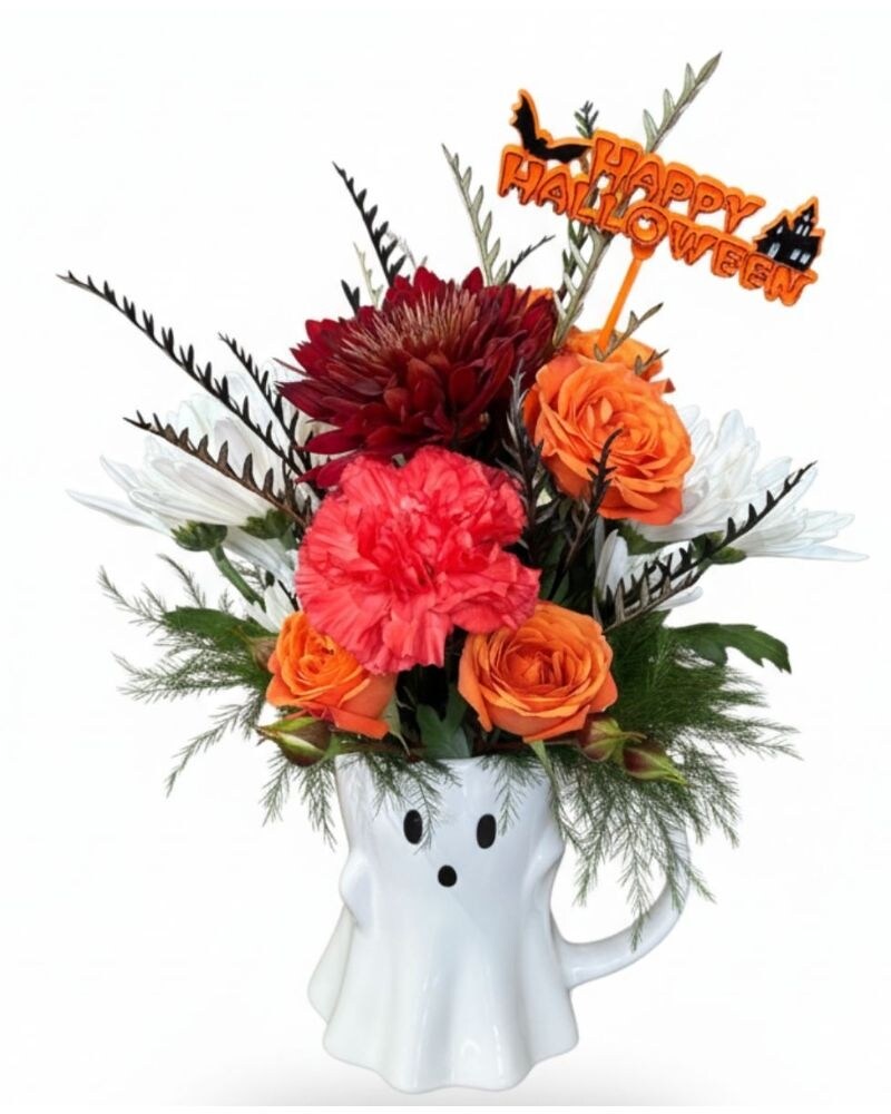 Ghostly Glow Halloween Bouquet - Karen's Floral Expressions