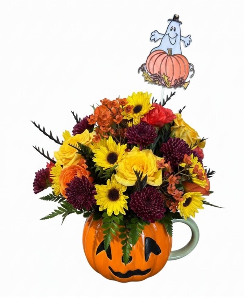 Pumpkin Spice Halloween Arrangement - Karen's Floral Expressions