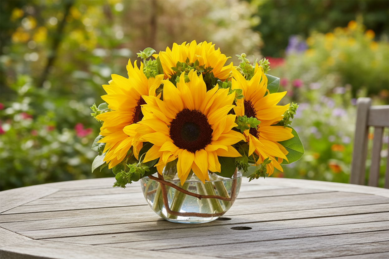 Sunny Sunflowers – Natural Setting