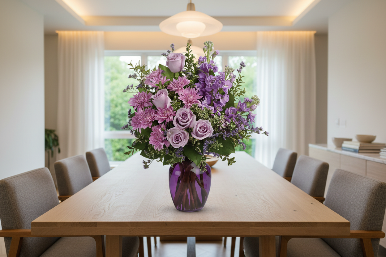 Together At Twilight Bouquet – Interior Setting